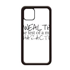 Capa com citação Wealth is The Test of A Man's Character para iPhone 12 Pro Max para Apple Mini Mobile Case Shell