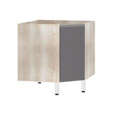 Balcão de Cozinha sem tampo Canto Diagonal Luciane 1 Porta Lis Luciane Móveis