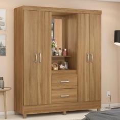 Guarda Roupa Solteiro 4 Portas 2 Gavetas Lord Demobile