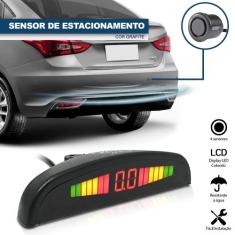Sensores Traseiros Estacionamento Cinza Escuro Grafite Chumbo Buzzer D