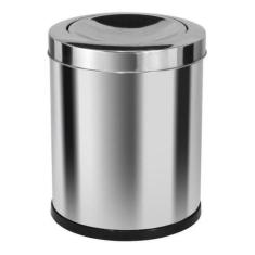 Lixeira Em Aço Inox Com Tampa Meia Esfera - JSN