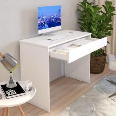 Mesa computador Com Gaveta Escrivaninha Estudo Quarto Sala Home Office