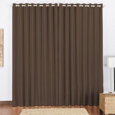 Cortina Block Blackout Blecaute para Varão Tecido Corta Luz 4,00 x 2,8