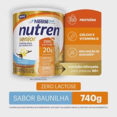 Complemento alimentar nutren senior zero lactose baunilha 740G