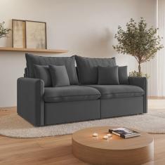 Sofá Cama Retrátil e Reclinável 200cm Colibri Cabecasa Madeiramadeira