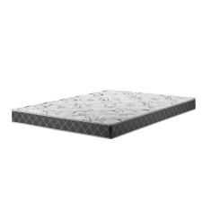 Colchão Espuma D28 17cm 1,88m 1,28m Double Face Classic Xadrez Preto