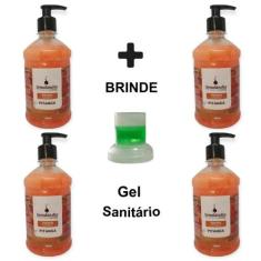 4 Sabonete Líquido 500ml Grosso Lavanda Açai Algodão Erva Doce Pitanga