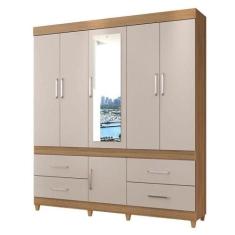 Guarda Roupa Casal Guarujá Amêndola Off White  Demóbile