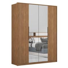 Guarda Roupa Casal 4 Portas 2 Com Espelhos Attore D02 Amendola Touch - Mpozenato