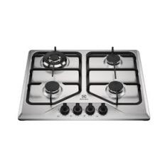 Cooktop 4 Bocas a Gás Electrolux Inox Experience Multi Chama e Grade Ferro Fundido (KE4XC) Bivolt