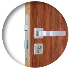 Fechadura Roseta Módena Cromado Externa MGM