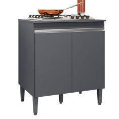Balcão Cooktop Andréia 79cm com 2 Portas - AJL Móveis