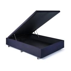 Base Box Baú Casal 128x188x42cm Suede Preto