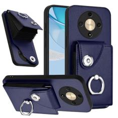 Kainevy Capa carteira para Honor Magic 6 Lite de couro fofa Honor Magic 6 Lite com suporte para cartão e anel de suporte, fecho magnético, capa protetora resistente à prova de choque de silicone e