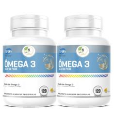 KIT C/2 Ômega 3 EPA DHA IFOS 120 Cáps 1000mg  Fits Life - Floral Ervas
