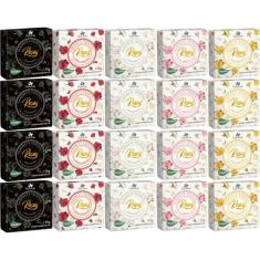 20UN Sabonetes Vegetal Aroma das Rosas 170g Davene