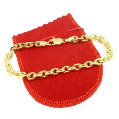 Pulseira Masculina 23Cm 5Mm Largura Folheada Ouro Pl480