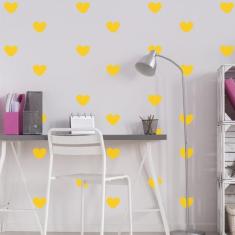 Adesivo de Parede Infantil Coração Amarelo - Quartinhos