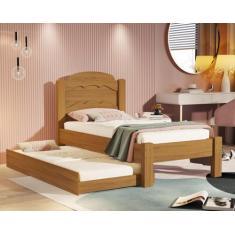 Cama De Solteiro Lais Com Cama Auxiliar - Envio Imediato! - Home A.S, 
