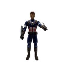 Boneco Capitão América 30cm - Super-Herói Marvel Avengers com Moviment