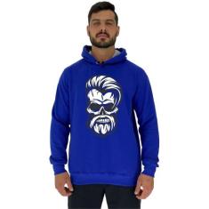 Blusa Moletom Tradicional Com Touca MXD Conceito Bad Skull, Masculino,