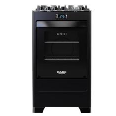 Fogão 4 Bocas Preto com Mesa de Vidro e Timer Digital Dako Supreme Bla