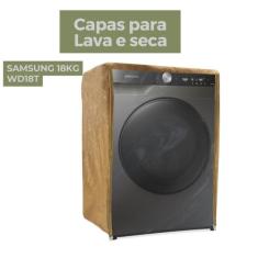 Capa lava e seca samsung 18kg wdt18t smart transparente flex - Capas F