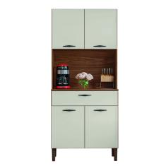 Armário de Cozinha Completa 4 Portas 1 Gaveta Cris Kit's Paraná