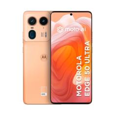 Smartphone Motorola Edge 50 Ultra 5G 512GB - Peach Fuzz, 24GB ram Boost, Câmera 50MP Ultra-Pixel, Selfie 50MP e Tela 6,7 - Moto ai