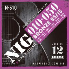 Encordoamento Violão Aço-Bronze 12Cordas Nig