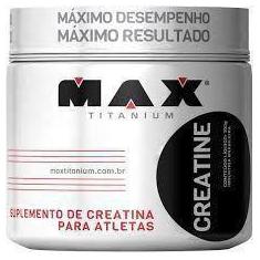 Creatine creatina monohidratada pote 300g - max titanium