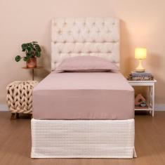 Jogo De Cama Slim Solteiro  02 Peças Micropercal 200 Fios - Casa Pauli