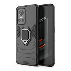 SORAKA Capa para realme GT Neo 3 com suporte para anel Capa Slim Fit de TPU macio Capa realme GT Neo 3 com placa de metal para suporte magnético de telefone para carro