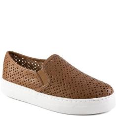 Tênis Slip On Feminino Vazado Flatform Sapato Show 32704-Feminino