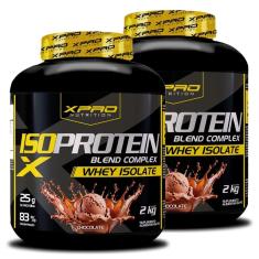 Kit 2x Whey Iso Protein Blend Complex  Isolado 2Kg - XPRO-Unissex