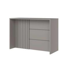 Balcão Ilha Cozinha Gourmet Bancada Requinte Cinza - Henn