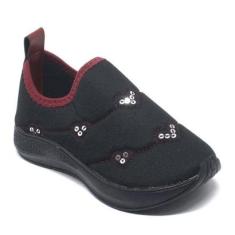 Tênis Feminino Infantil Calce Fácil Conforto Macio Coração-Feminino