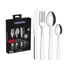 Faqueiro Malibu 24 Peças em Aço Inox Tramontina - 23798046, Inox, 24 p