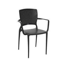 Cadeira Tramontina Safira Marrom em Polipropileno e Fibra de Vidro com