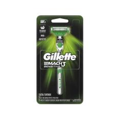 Aparelho de Barbear Gillette Mach3 Sensitive com 1 Unidade + 1 Carga -
