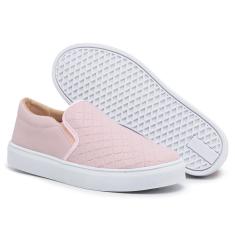 Tênis Feminino Slip On Calce Fácil Casual-Feminino
