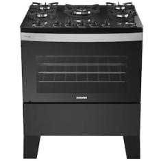 Fogão Itatiaia 5 Bocas Itaglass Plus com Mesa de Vidro e Acendimento Automático - Preto