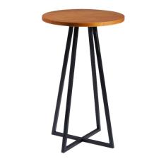 Mesa Bistro Bar Base Aço Preto I09 Mell Madeira Taeda Dmobiliario