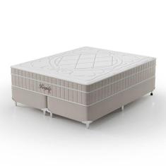 Cama Box Queen 158x198x59cm Molas Ensacadas Royale Montreal Bege