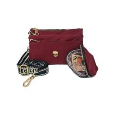 BOLSA TRANSVERSAL FEMININA COM VÁRIOS BOLSOS EXTERNOS-Feminino