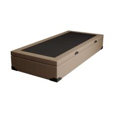 base para cama box solteiro martin premium com baú linho (47x88x188 cm) bege