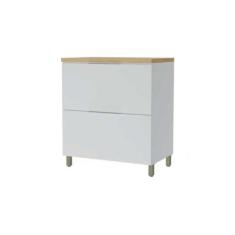 Armário de Cozinha Modulado Balcão Marquesa 1 Porta e 1 Gaveta c/ Tamp