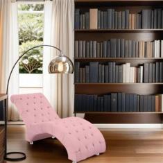 Recamier Divã Espreguiçadeira Para Sala e Cliníca Estética Leila Suede