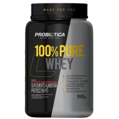 100% Pure Whey Pote 900g Probiotica, IORGUTE DE MORANGO