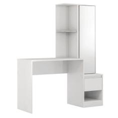 Escrivaninha Office Morada Com Armário 1 Porta E 1 Gaveta Branco Demóbile Branco